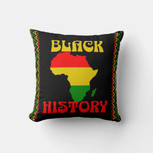 Black History Month, African american Cushion