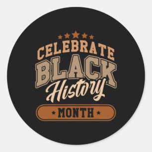 Black History Month African American History Women Classic Round Sticker