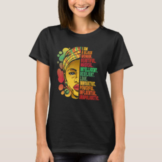 Black History Month African American I Am A Black T-Shirt