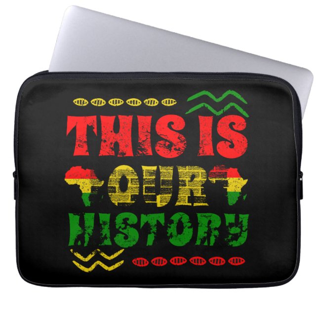 Black History Month, African american Laptop Sleeve (Front)