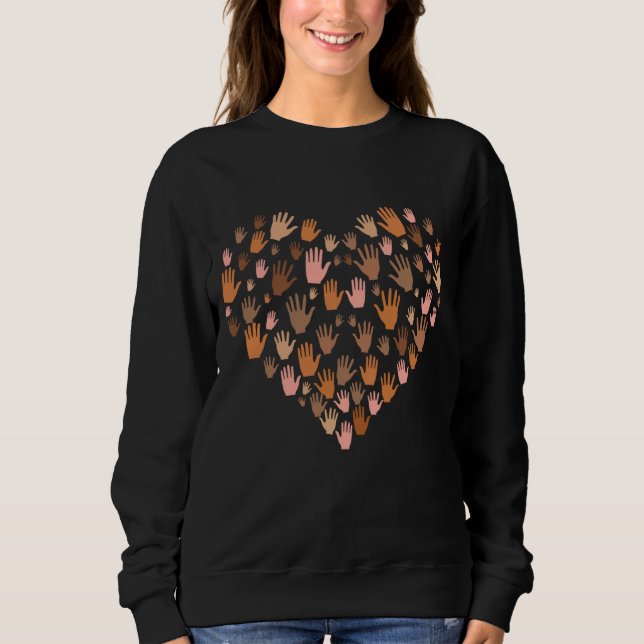 Black History Month African American Melanin Pride Sweatshirt (Front)