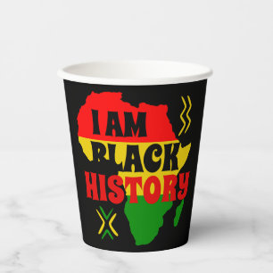 Black History Month, African american  Paper Cups