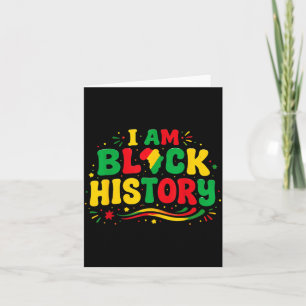 Black History Month African American Pride Card