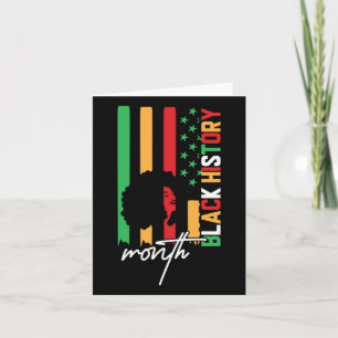 Black History Month African American Pride Celebra Card