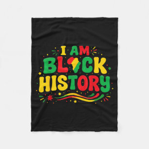 Black History Month African American Pride Fleece Blanket