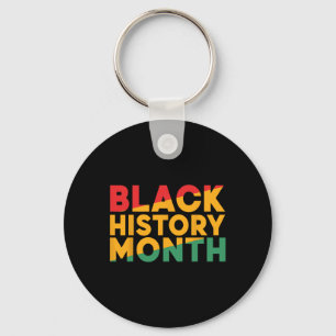 Black History Month African American Pride Men Wom Key Ring