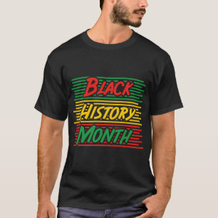 Black History Month African American Retro Horizon T-Shirt