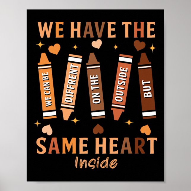 Black History Month African American Same Heart Me Poster (Front)