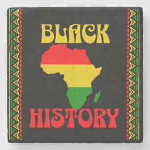 Black History Month, African american  Stone Coaster
