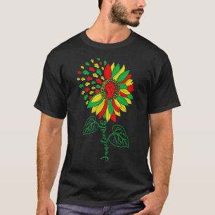 Black History Month African American Sunflower Fis T-Shirt