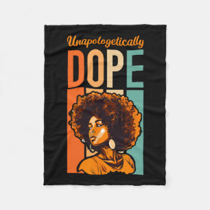 Black History Month African American Unapologetica Fleece Blanket