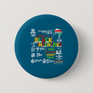 Black history month african american women men 6 cm round badge