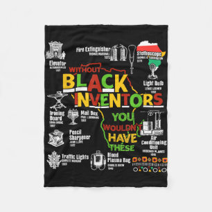 Black history month african american women men fleece blanket
