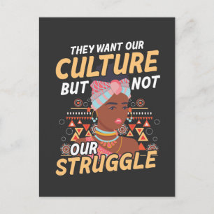 Black History Month African American Women Postcard