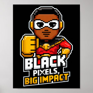 Black History Month African Black Afro Boy Video G Poster