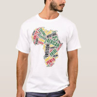 Black History Month African Continent Word Art