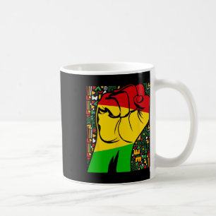 Black History Month African Fist Powerful  Coffee Mug