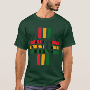 Black History Month African Flag Colours T-Shirt