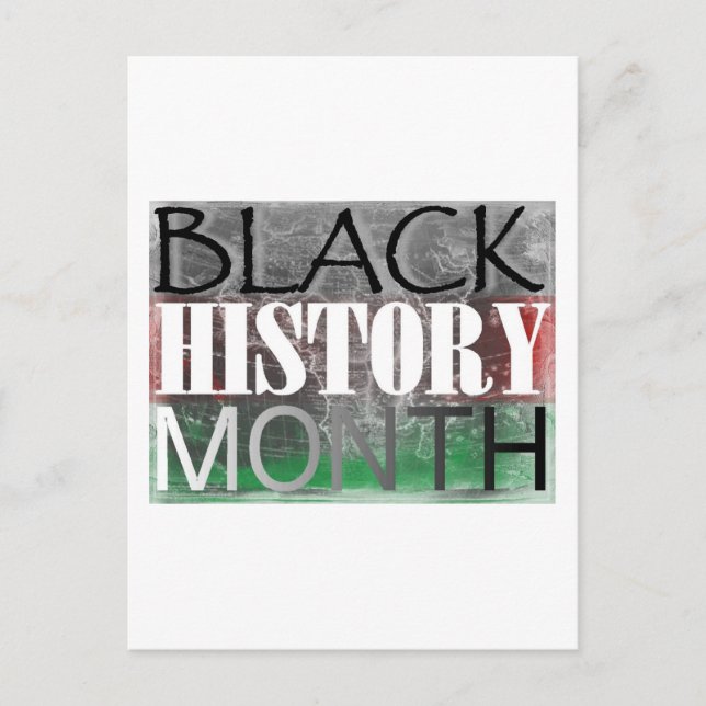 Black History Month (African Flag) Postcard (Front)