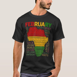 Black History Month African Map Kente Cloth Mens W T-Shirt
