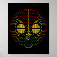 Black History Month African Mask