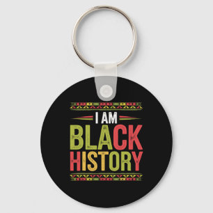 Black History Month African Roots African American Key Ring