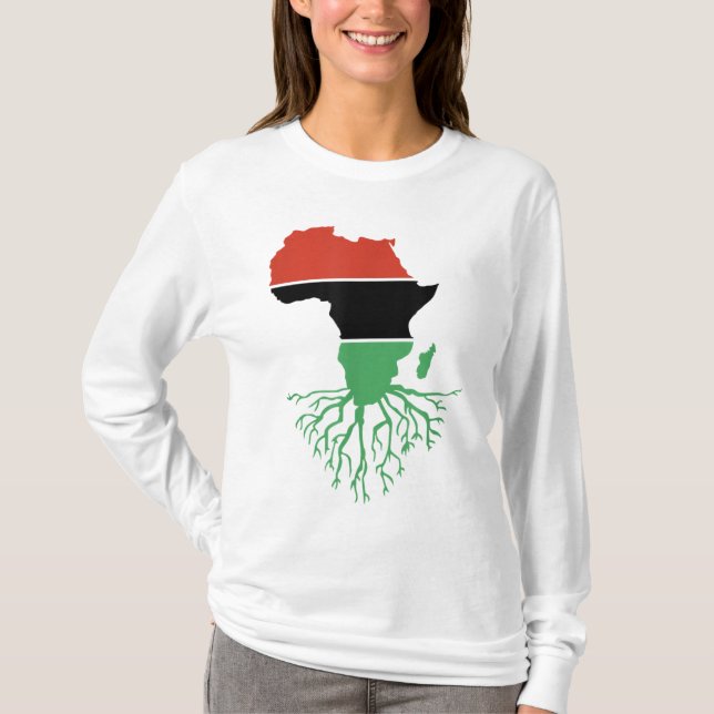Black History Month African Roots Empowerment Mela T-Shirt (Front)