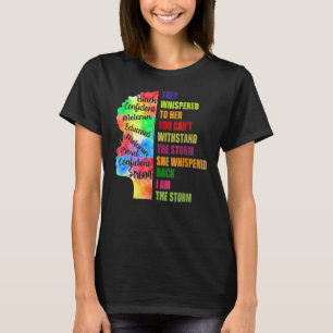Black History Month African Woman Afro I Am The S T-Shirt