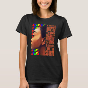 Black History Month  African Woman Afro I Am The S T-Shirt