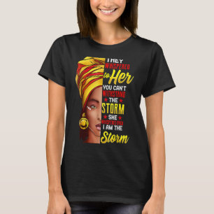 Black History Month  African Woman Afro I Am The S T-Shirt