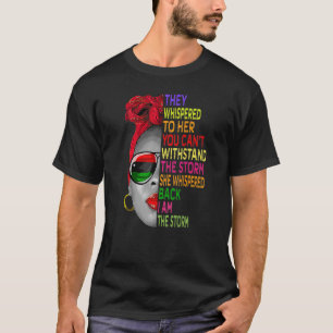 Black History Month  African Woman Afro I Am The S T-Shirt