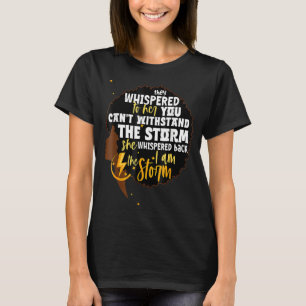 Black History Month African Woman Afro I Am The S T-Shirt