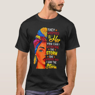 Black History Month African Woman Afro I Am The St T-Shirt
