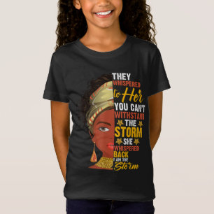 Black History Month African Woman Afro I Am The St T-Shirt