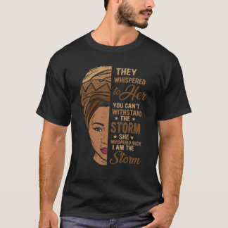Black History Month African Woman Afro I Am The St T-Shirt