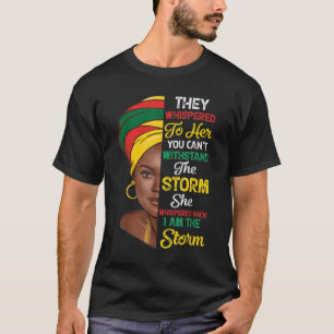 Black History Month African Woman Afro I Am The St T-Shirt