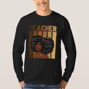 Black History Month African Woman  Teacher African T-Shirt