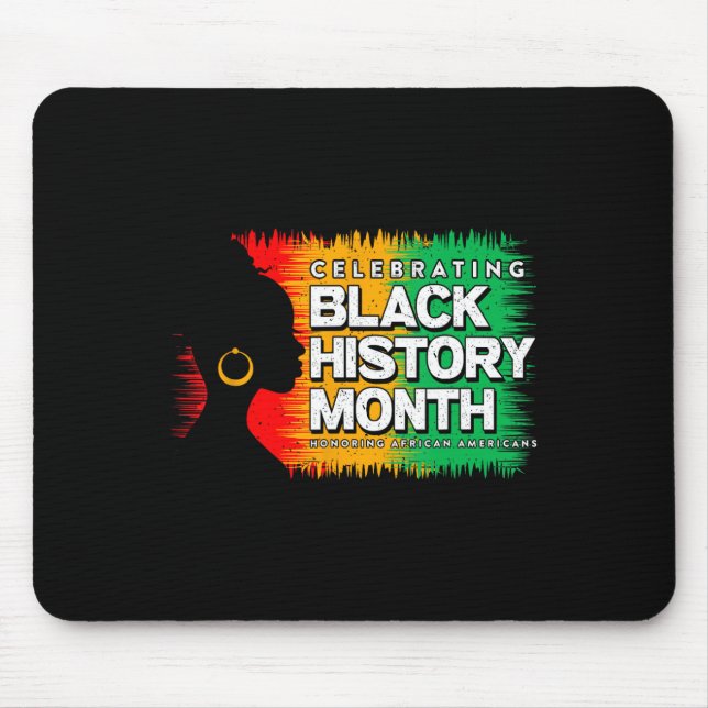 Black History Month Afro African American Juneteen Mouse Pad (Front)
