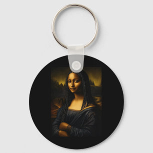 Black History Month Afro African American Melanin  Key Ring