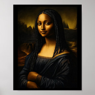 Black History Month Afro African American Melanin Poster