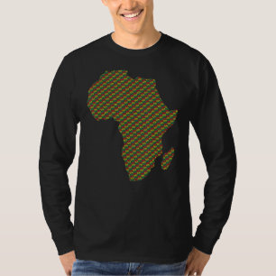 Black History Month Afro Americans Map Of Africa 1 T-Shirt
