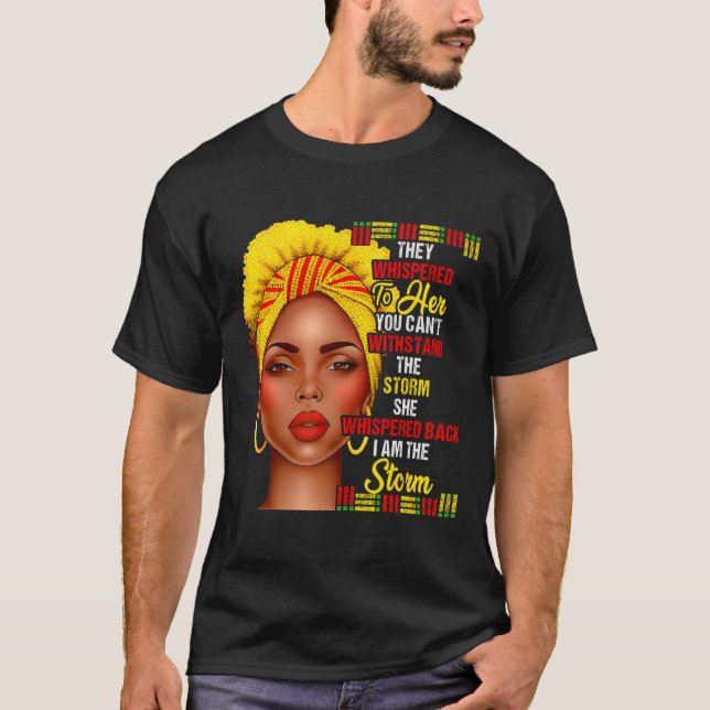 Black History Month Afro Black Women Girls I'm The T-Shirt (Front)