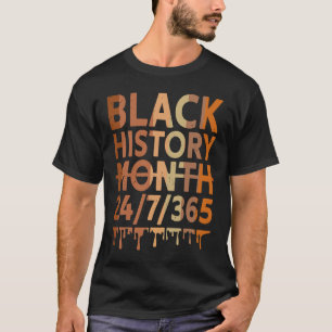 Black History Month Afro Melanin African American  T-Shirt