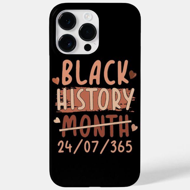Black History Month Afro Melanin Black Women Afro  Case-Mate iPhone Case (Back)