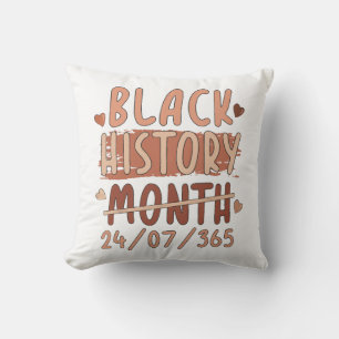 Black History Month Afro Melanin Black Women Afro Cushion
