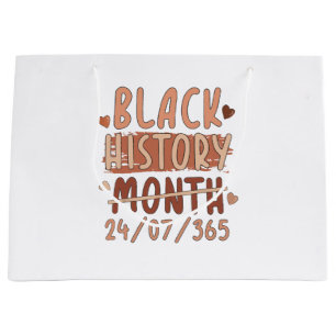 Black History Month Afro Melanin Black Women Afro Large Gift Bag