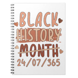 Black History Month Afro Melanin Black Women Afro Notebook
