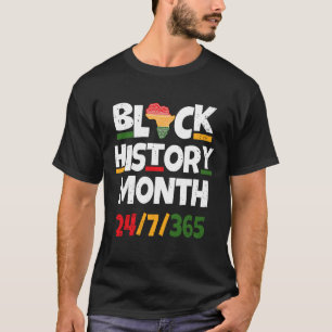 Black History Month Afro Melanin Black Women Afro  T-Shirt