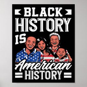 Black History Month America Flag American  Poster
