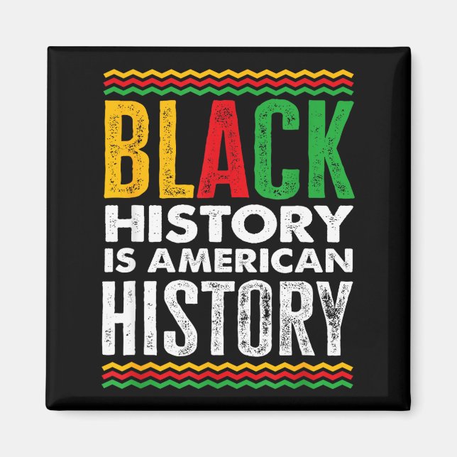 Black History Month American African  Magnet (Front)